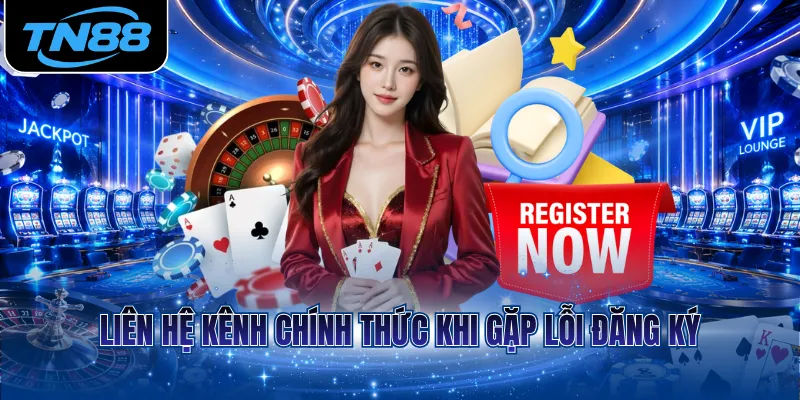 Liên hệ kênh chính thức khi gặp lỗi đăng ký